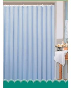 Zasłonka 180x180cm, polyester, jednokolorowa niebieska 0201103 M