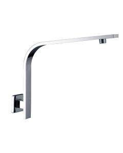 Ramię prysznicowe kwadratowe niskie, 330mm, chrom 9002