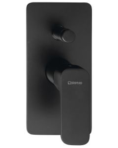 SPY bateria prysznicowa podtynkowa, 2 wyjścia, czarny mat PY42/15