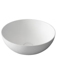 THIN umywalka nablatowa Ø 39 cm, biały mat WN185