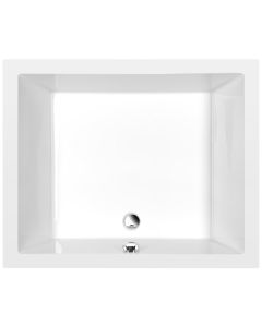 DEEP brodzik prysznicowy ze stelażem, 110x90x26cm, biały 72372