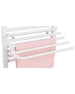 Wieszak na na 4 ręczniki na grzejnik,uniwersalne mocowanie, długość 50cm, biały 25-03-SV450